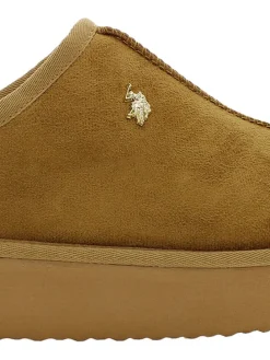 Hausschuhe in Hellbraun