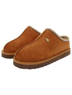 Hausschuhe in Hellbraun