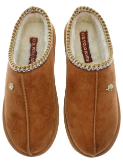Hausschuhe in Hellbraun