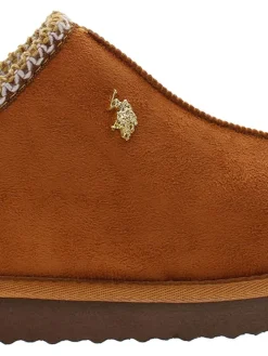 Hausschuhe in Hellbraun