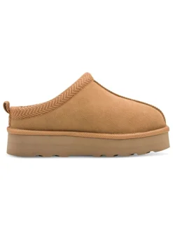 Hausschuhe in Hellbraun