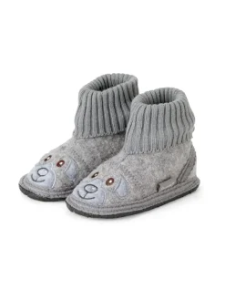 Hausschuhe in rauchgrau