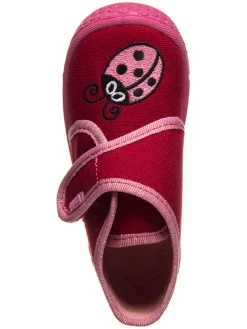 Hausschuhe in Rot/ Rosa