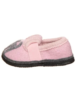 Hausschuhe "Katze" in Rosa/ Grau