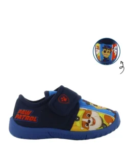 Hausschuhe mit Chase, Marshall und Rubble Motiv, in Blau, mit Klettverschluss