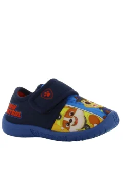 Hausschuhe mit Chase, Marshall und Rubble Motiv, in Blau, mit Klettverschluss