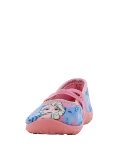 Hausschuhe mit Frozen Anna und Elsa Motiv, in Blau, Ballerina design