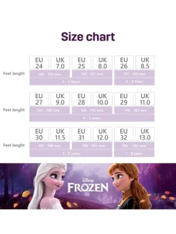 Hausschuhe mit Frozen Anna und Elsa Motiv, in Blau, Ballerina design