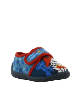Hausschuhe mit Paw Patrol Chase und Marshall Motiv, in Blau, mit Klettverschluss