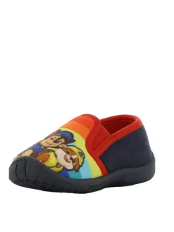 Hausschuhe mit Paw Patrol Chase und Marshall Motiv, in Regenbogenfarben