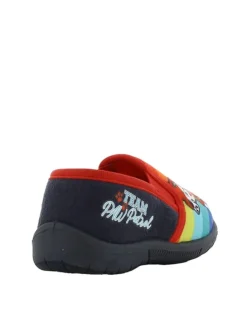 Hausschuhe mit Paw Patrol Chase und Marshall Motiv, in Regenbogenfarben