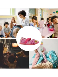 Hausschuhe mit Paw Patrol Skye Motiv, in Rosa, Ballerina design