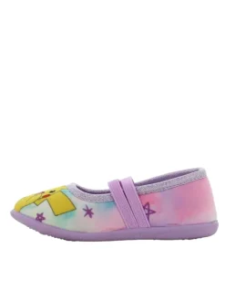 Hausschuhe mit Pokémon Pikachu und Jigglypuff Motiv, in Lila, Ballerina design