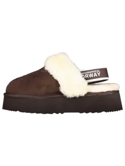 Hausschuhe "Oscara" in Braun