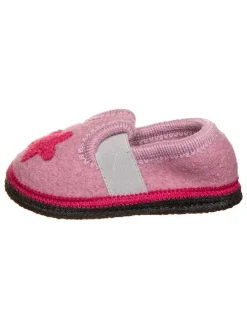 Hausschuhe "Stern" in Rosa/ Pink/ Weiß