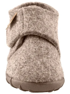 Hausschuhe uni in braun