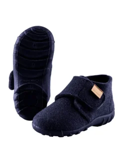 Hausschuhe uni in marine