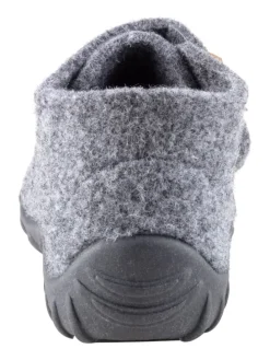Hausschuhe uni in rauchgrau