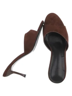 High-Heel Sandalette in Braun