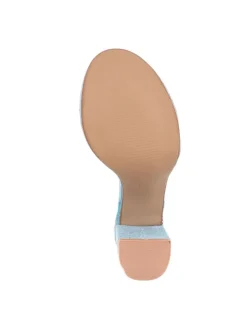 High-Heel Sandalette in Orange