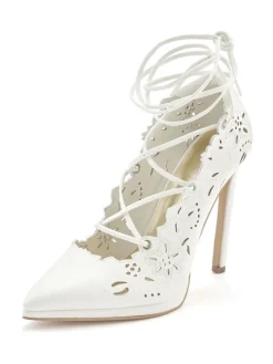 High-Heel-Pumps in weiß