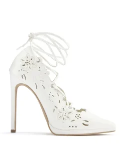 High-Heel-Pumps in weiß
