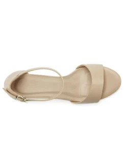 High-Heel-Sandalette in beige