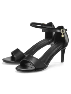 High-Heel-Sandalette in schwarz