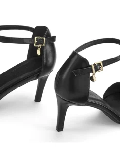 High-Heel-Sandalette in schwarz