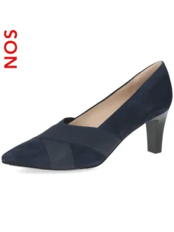 Hochfrontpumps in Blau