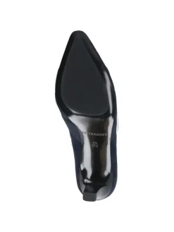 Hochfrontpumps in Blau