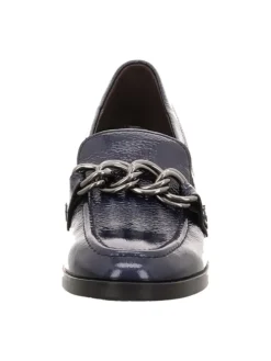 Hochfrontpumps in Blau