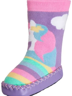 Hüttenschuh Einhorn in Multicolor