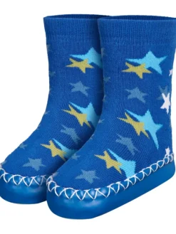 Hüttenschuh Sterne in Blau