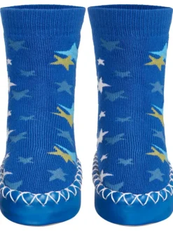 Hüttenschuh Sterne in Blau