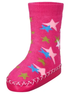 Hüttenschuh Sterne in Pink