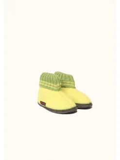 Hüttenschuhe in Gelb