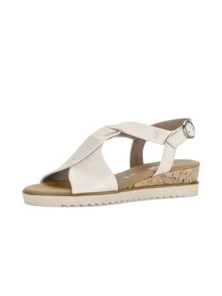 Keilsandaletten in beige