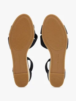 Keilsandaletten in Dunkelblau