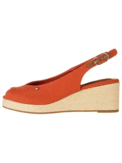 Keilsandaletten in Rot