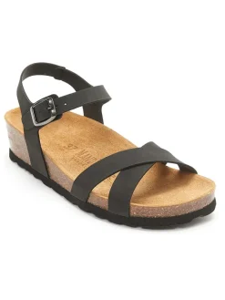 Keilsandaletten in Schwarz