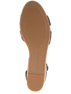 Keilsandaletten in Schwarz