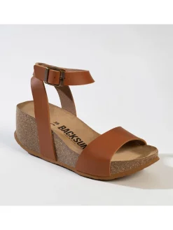 Keilsandaletten "Surinam" in Hellbraun