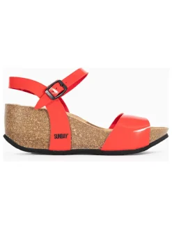Keilsandaletten "Yucca" in Rot
