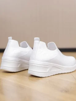 Keilslipper in Weiß