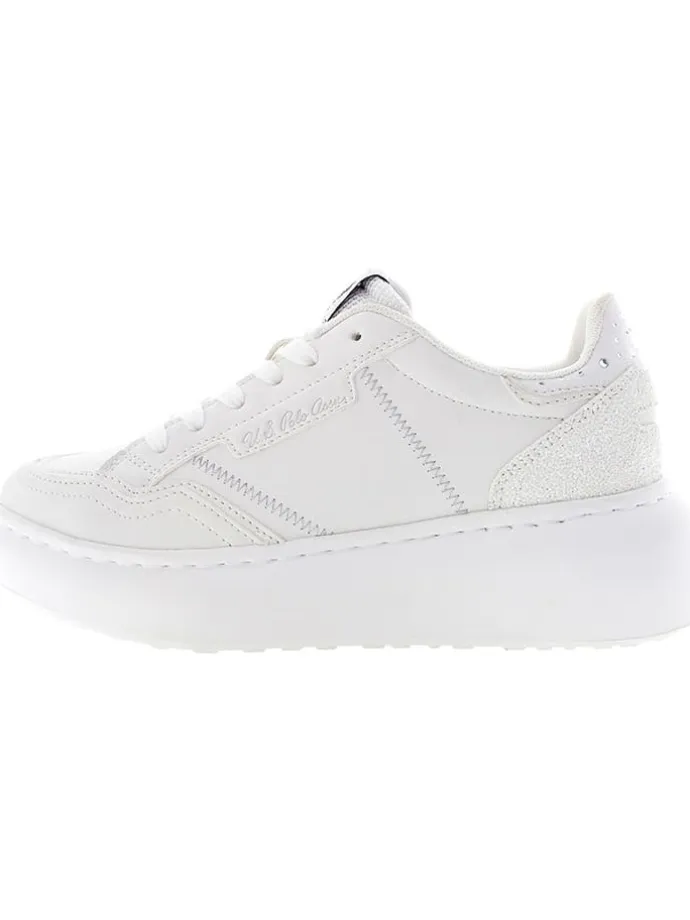 Keilsneakers in Weiß