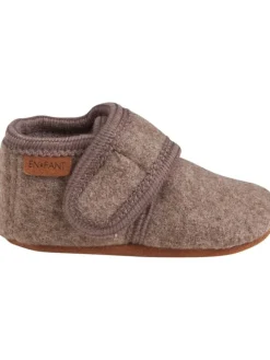 Kinder Slipper "Baby Wool slippers" in Braun