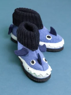 Kinderhausschuh Squalo in blau