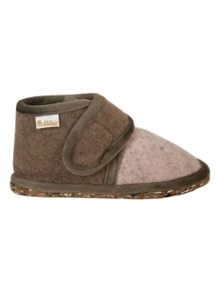 Kinderpantoffeln rosa in Beige