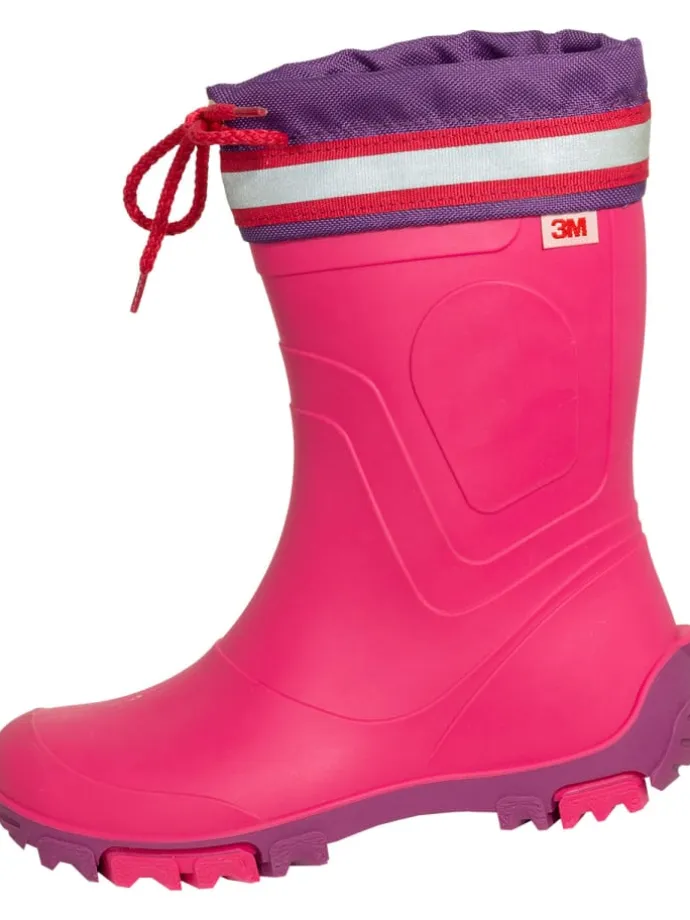 Kinderstiefel Bente in fuchsia/dunkelfuchsia